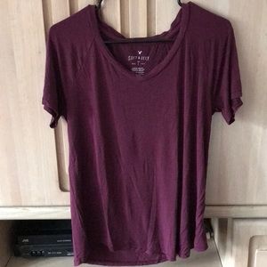 Wine Colored American Eagle T-Shirt
